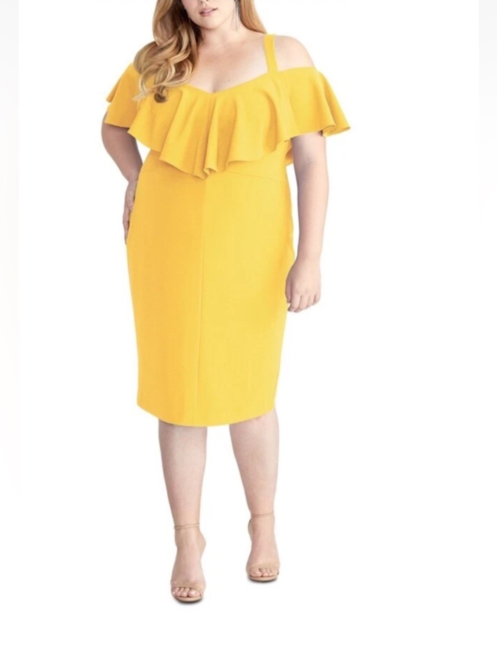RACHEL Rachel Roy Bright Yellow Dress Top